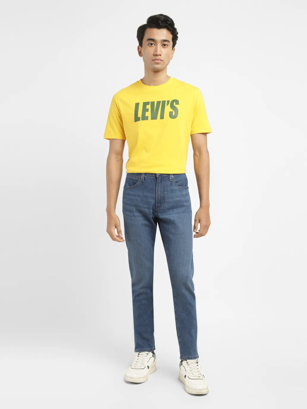 Men's 512 Blue Slim Tapered Fit Mid Rise Jeans