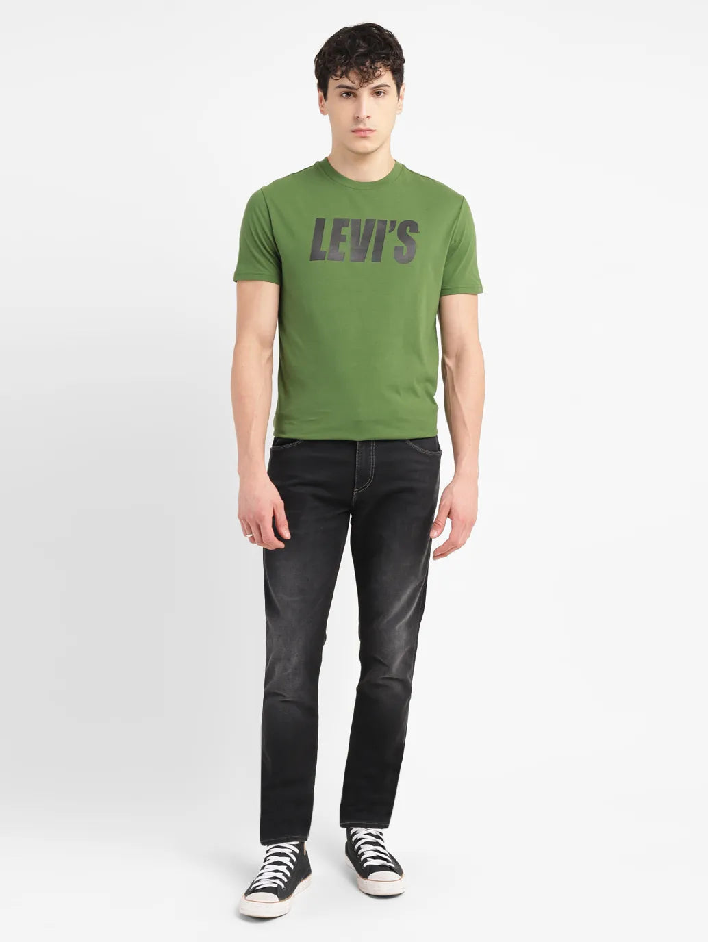 Men's 512 Black Slim Tapered Fit Mid Rise Jeans