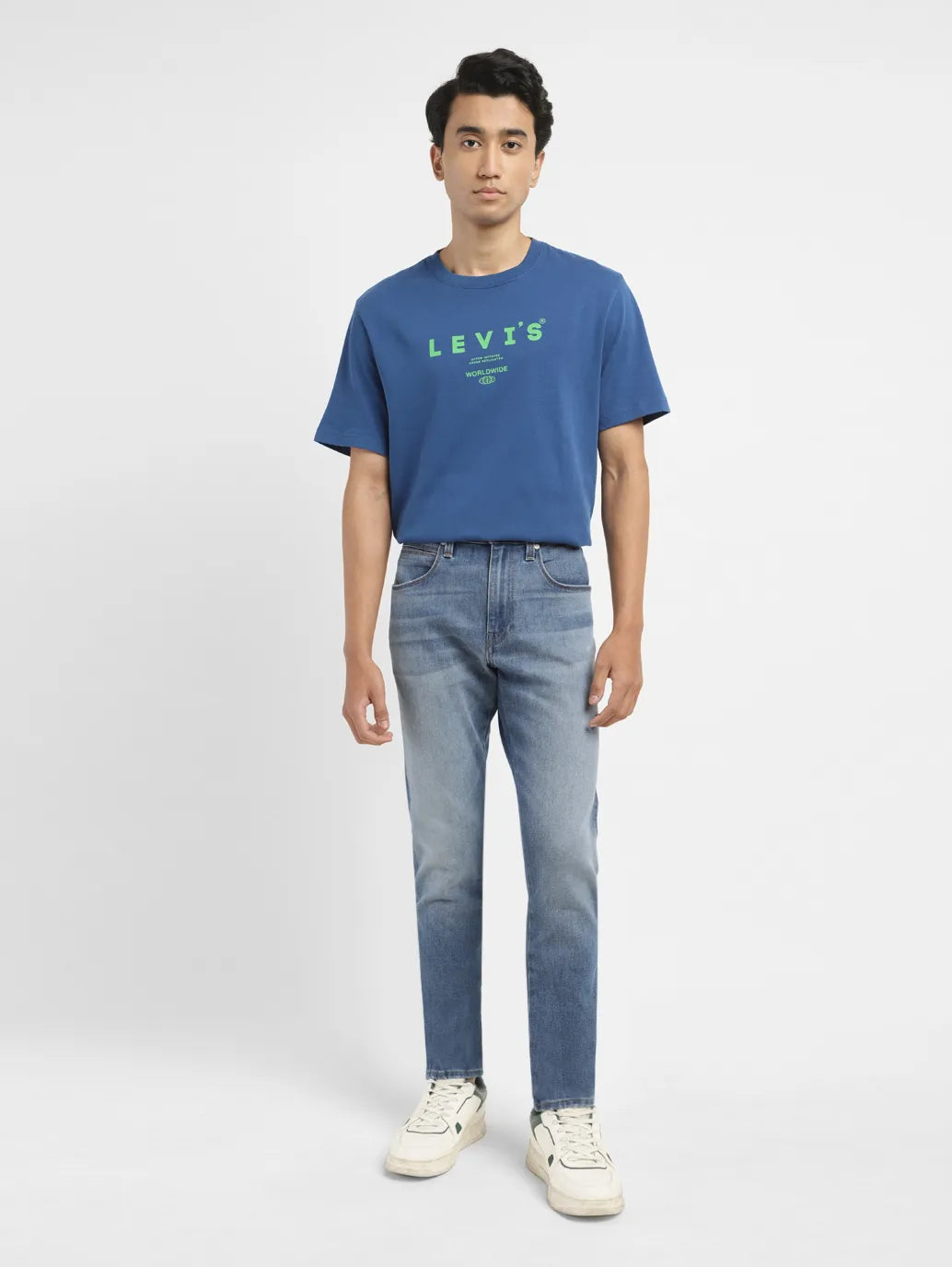 Men's 512 Blue Slim Tapered Fit Mid Rise Jeans