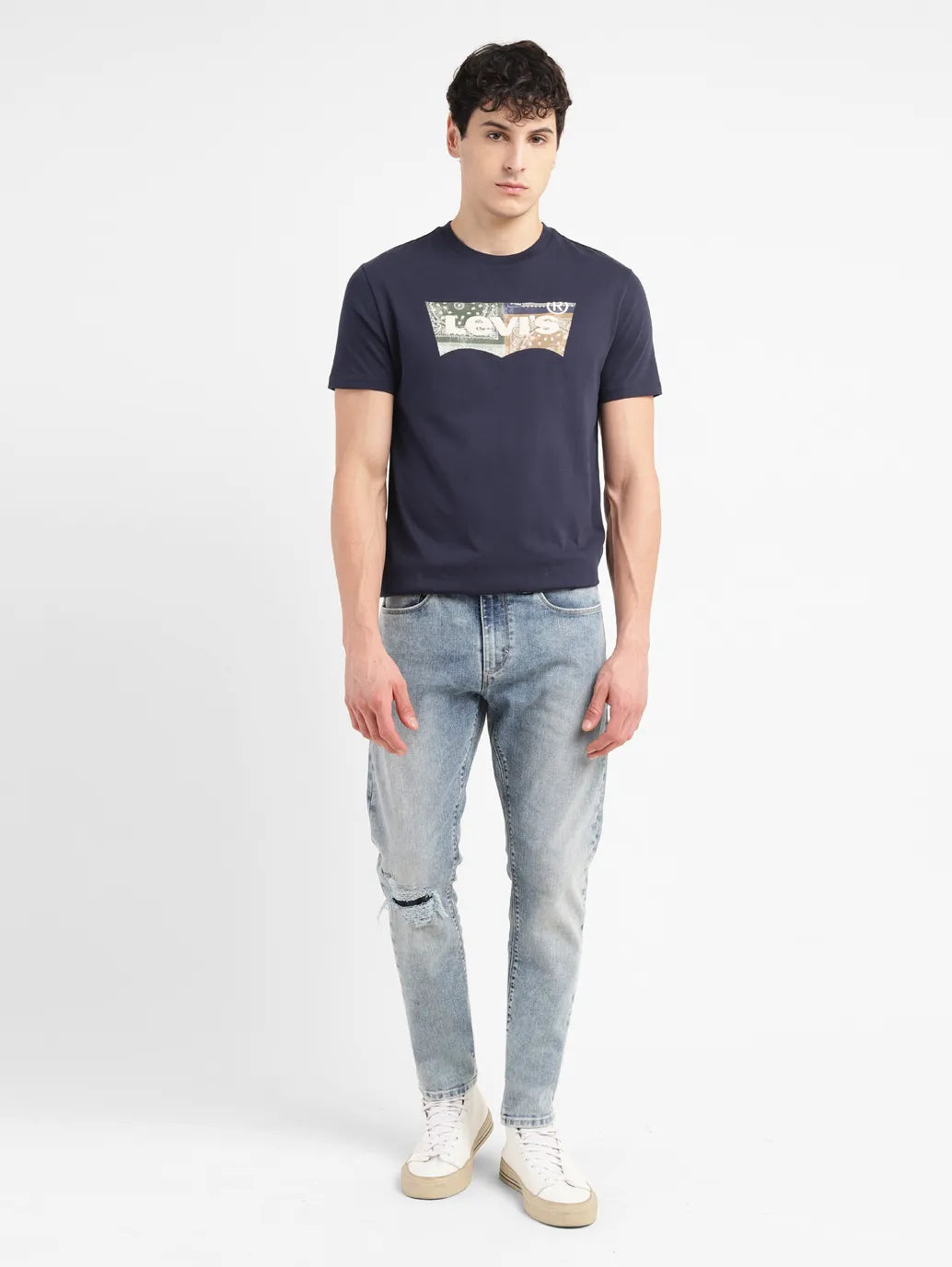 Men's 512 Blue Slim Tapered Fit Mid Rise Jeans