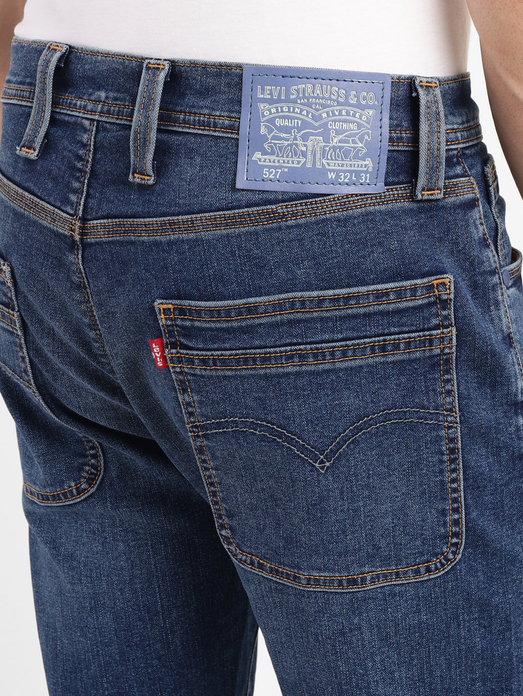Men's 527 Blue Bootcut Fit Mid Rise Jeans – Levis India Store