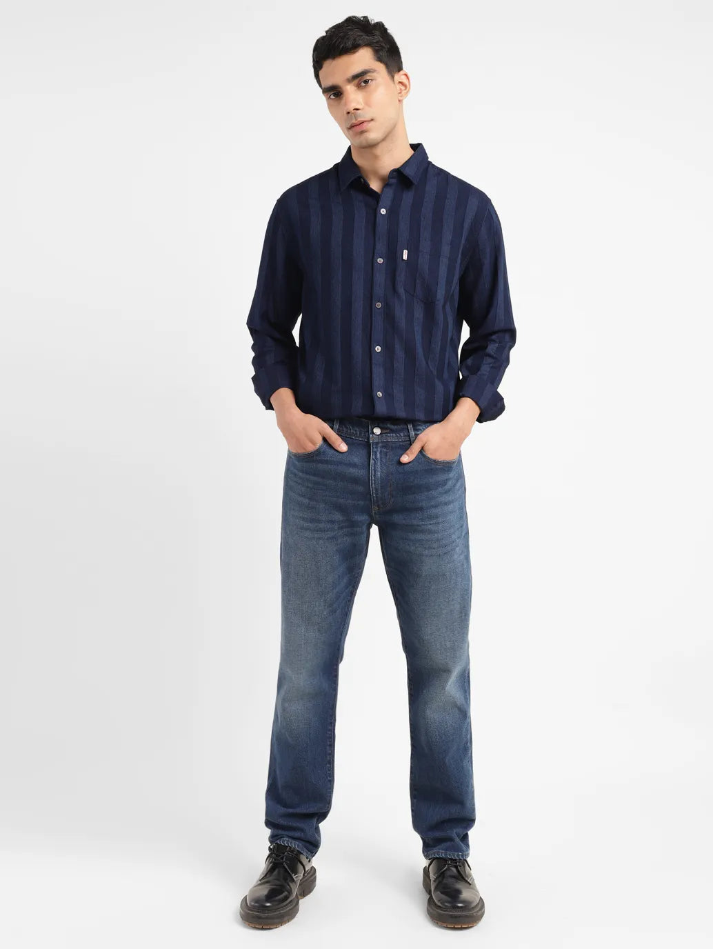 Men's Redloop 511 Blue Slim Fit Mid Rise Jeans