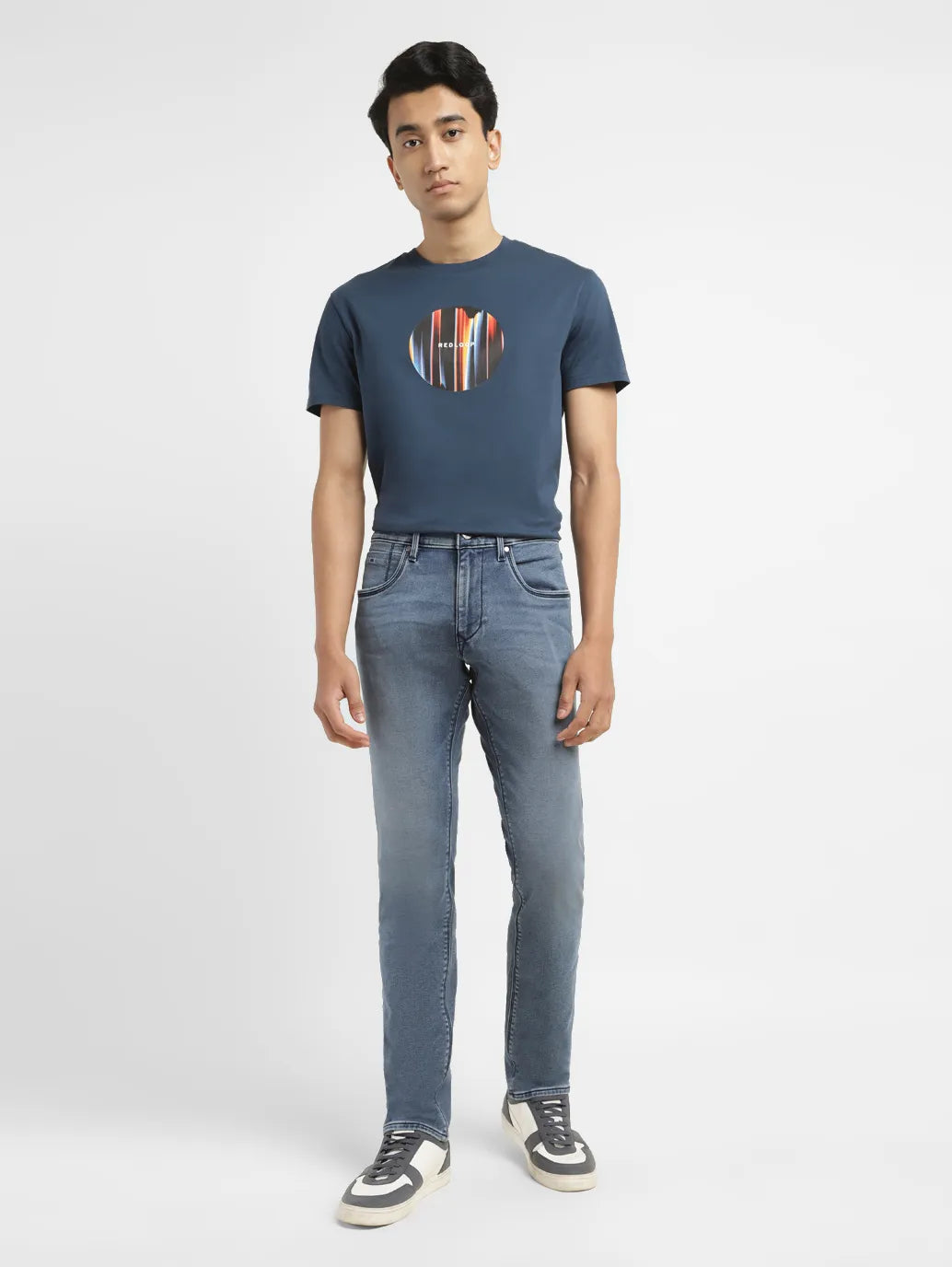 Men's 65504 Mid Indigo Skinny Jeans