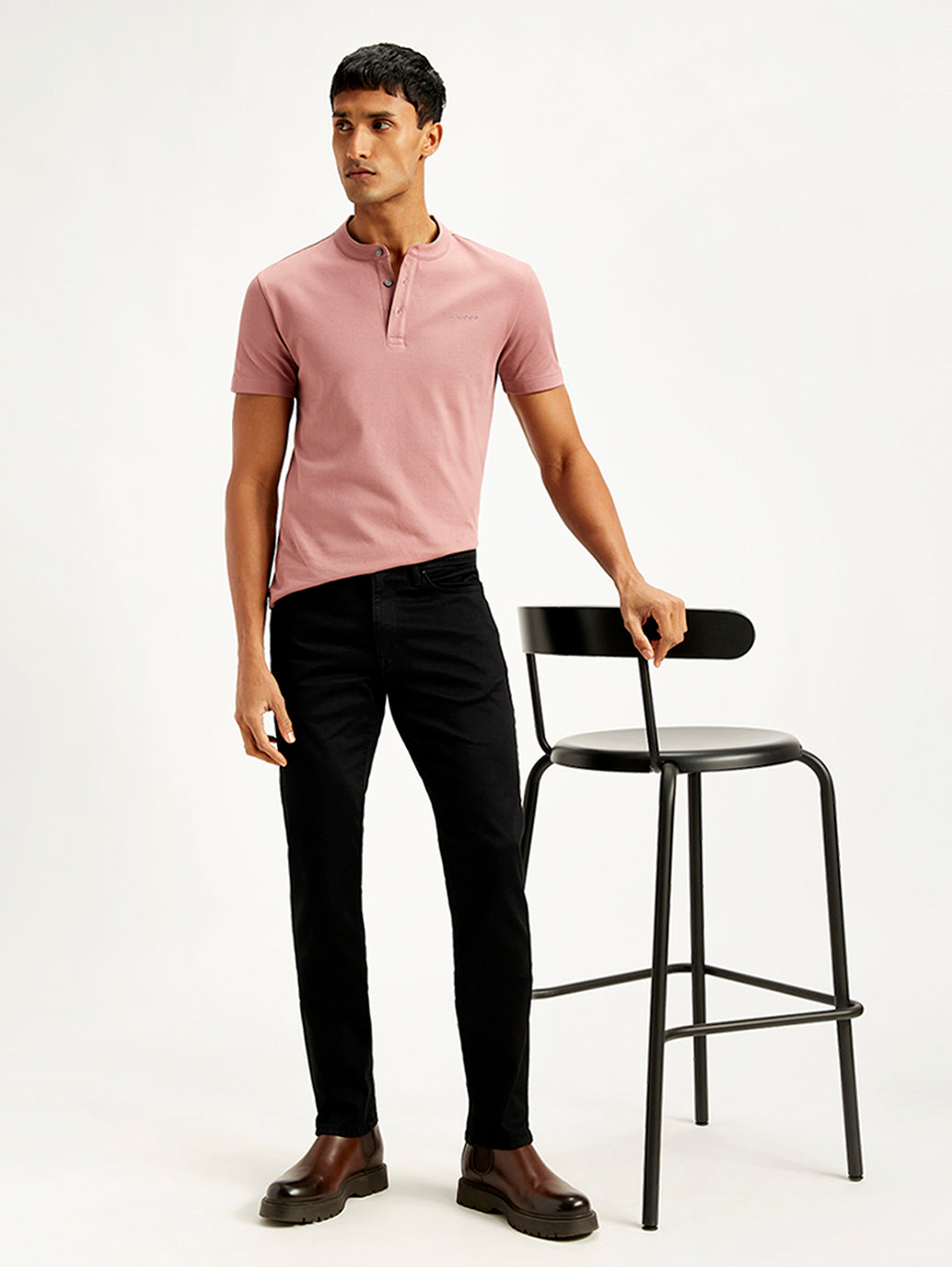 Men's Redloop 511 Black Slim Fit Mid Rise Jeans - 73298e26-6f3d-4749-840a-71f7c1803cce View