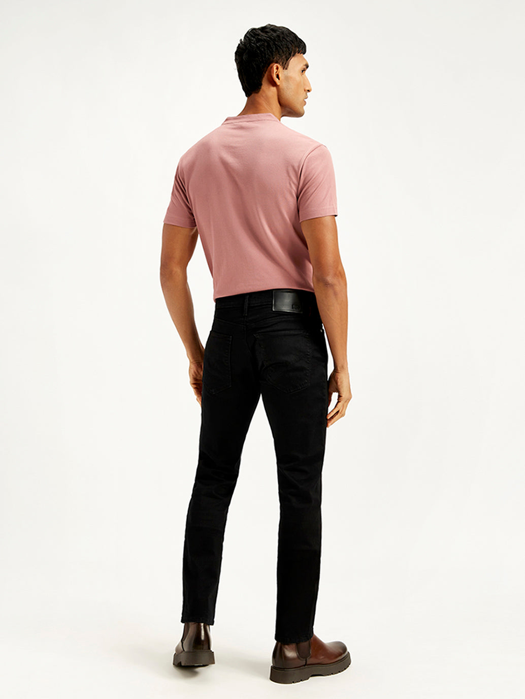 Men's Redloop 511 Black Slim Fit Mid Rise Jeans - 5516c239-b6ad-472f-b9d5-84b053c7fcc5 View