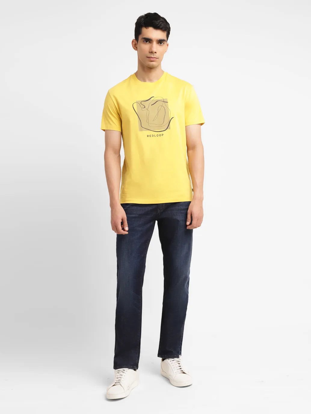 Men's Redloop 512 Blue Slim Tapered Fit Mid Rise Jeans
