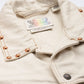 Men's Cotton Typography Embroidered Jacket