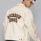 Men's Cotton Typography Embroidered Jacket