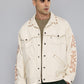 Men's Cotton Typography Embroidered Jacket