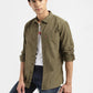 Men's Solid Slim Fit Corduroy Shirt - 85c1e6c7-8647-4564-b503-37b589f33428 View