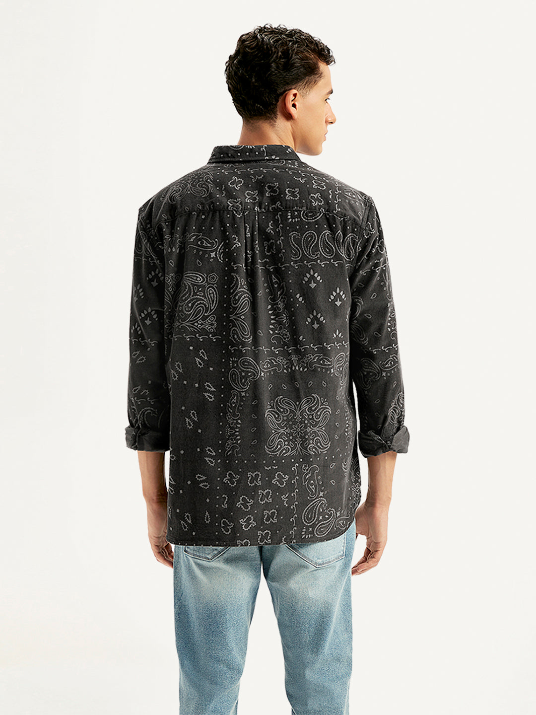 Men's Paisley Print Slim Fit Shirt