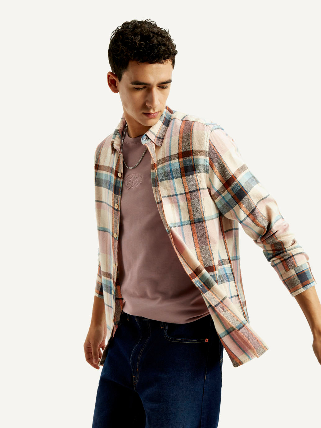 Men's Checkered Slim Fit Shirt