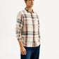 Men's Checkered Slim Fit Shirt - Side View