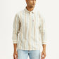 Men's Striped Multicolor Slim Fit Shirt - Front View