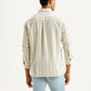 Men's Striped Multicolor Slim Fit Shirt - Back View