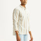Men's Striped Multicolor Slim Fit Shirt - Side View
