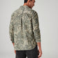 Men's Abstract Slim Fit Corduroy Shirt - Back View