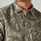 Men's Abstract Slim Fit Corduroy Shirt - Detail View