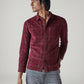 Men's Checkered Slim Fit Corduroy Shirt - Styleshot View