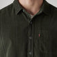 Men's Solid Slim Fit Corduroy Shirt - 20 View