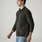 Men's Solid Slim Fit Corduroy Shirt - 20 View