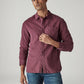 Men's Striped Slim Fit Corduroy Shirt - Styleshot View