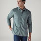 Men's Striped Slim Fit Corduroy Shirt - Styleshot View