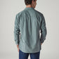 Men's Striped Slim Fit Corduroy Shirt - Back View