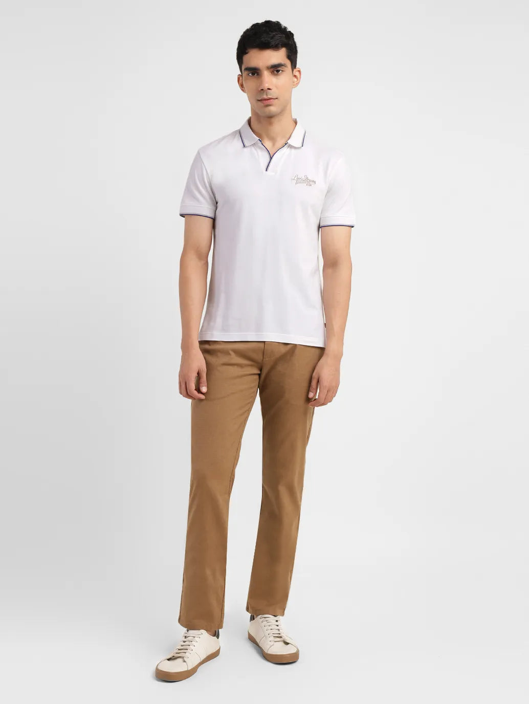 Men's Solid Slim Fit Polo T-shirt