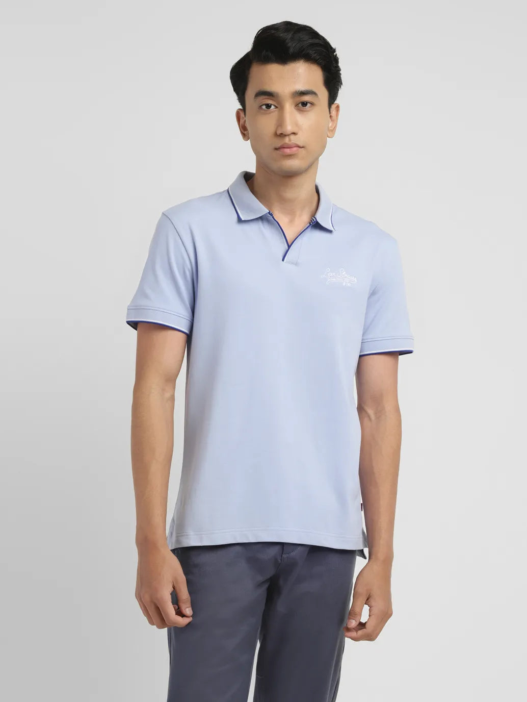 Men's Solid Slim Fit Polo T-shirt