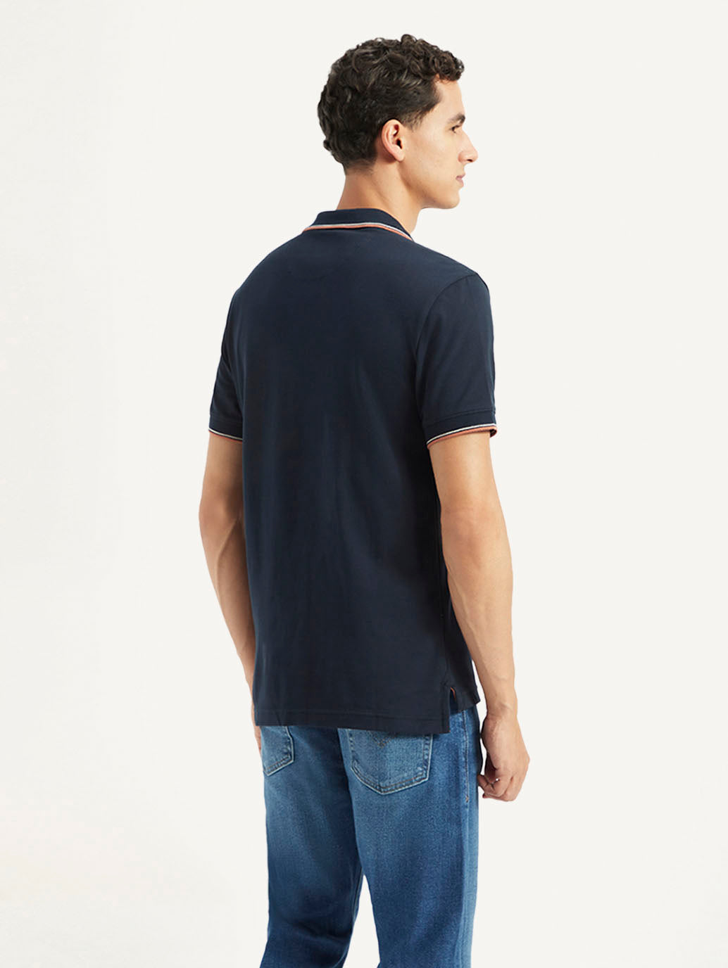 Men's Solid Slim Fit Polo T-shirt - 590abe88-f196-4fc8-a466-d698f3faa823 View