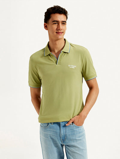 Men's Solid Slim Fit Polo T-shirt-image-40