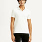 Men's Textured Slim Fit Polo T-Shirt - Front View