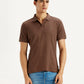 Men's Textured Slim Fit Polo T-shirt - Styleshot View
