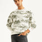 Men's Printed Off-White Crew Neck Sweatshirt