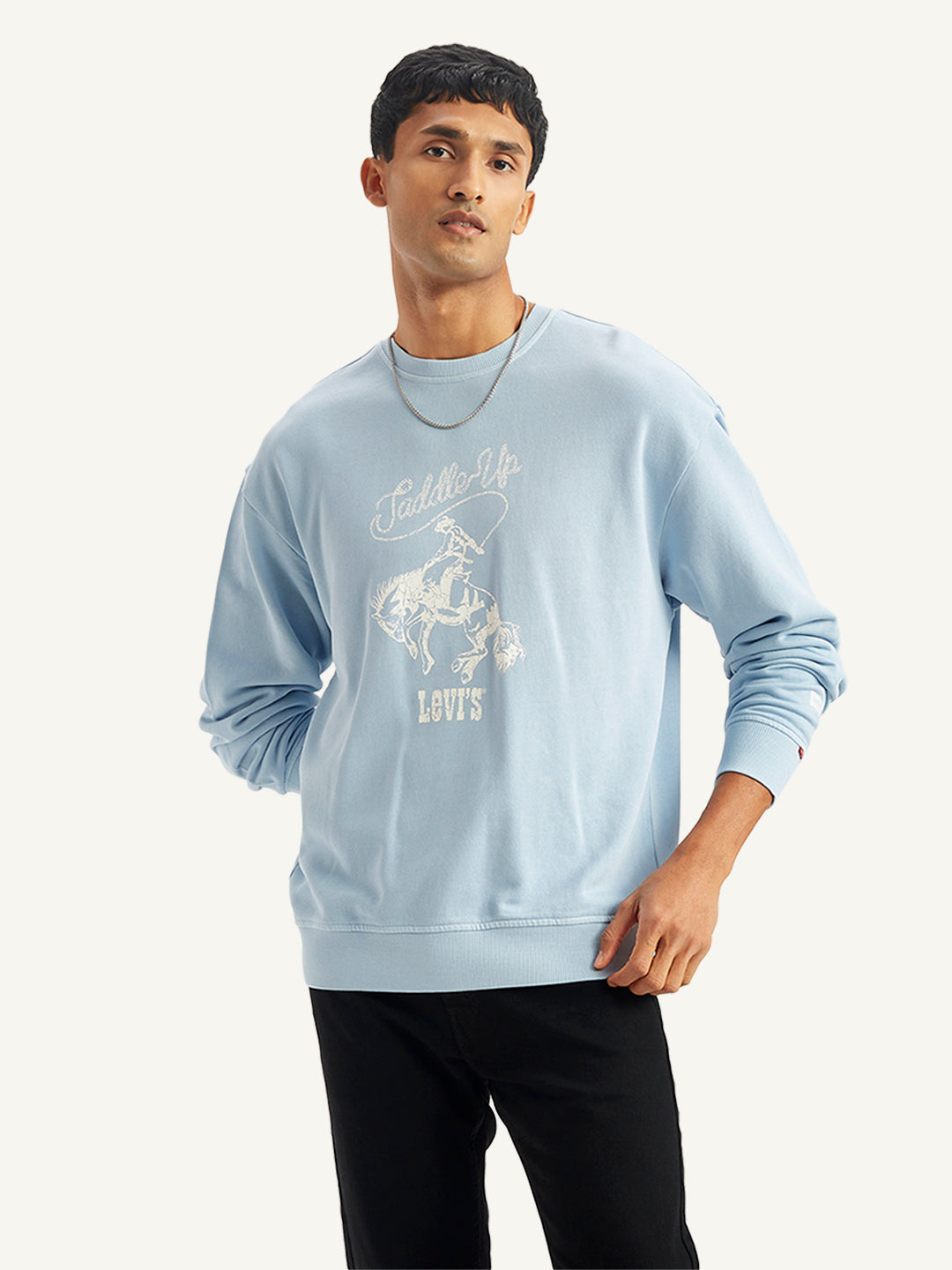 Men's Graphic Print Relaxed Fit Sweatshirt