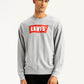 Men's Brand Logo Grey Crew Neck Sweatshirt