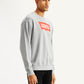 Men's Brand Logo Grey Crew Neck Sweatshirt