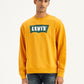 Men's Brand Logo Yellow Crew Neck Sweatshirt