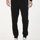Men's Black Regular Fit Joggers - Front View