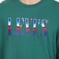 Men's Solid Green Crew Neck Sweatshirt