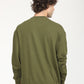 Men's Solid Green Crew Neck Sweatshirt