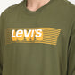 Men's Solid Green Crew Neck Sweatshirt