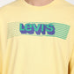 Men's Solid Yellow Crew Neck Sweatshirt