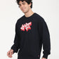 Men's Solid Navy Crew Neck Sweatshirt