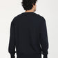 Men's Solid Navy Crew Neck Sweatshirt