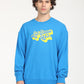 Men's Solid Dark Blue Crew Neck Sweatshirt