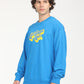 Men's Solid Dark Blue Crew Neck Sweatshirt