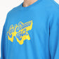 Men's Solid Dark Blue Crew Neck Sweatshirt