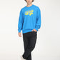 Men's Solid Dark Blue Crew Neck Sweatshirt